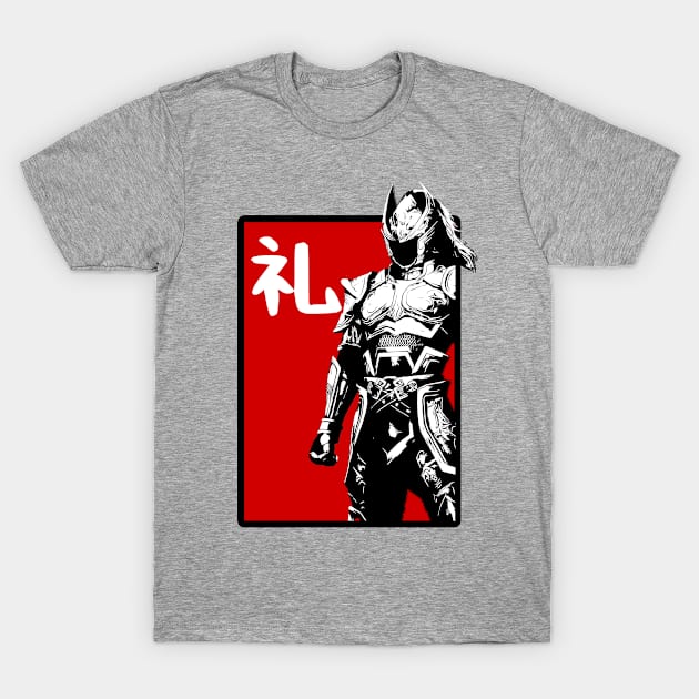 Bushido: Respect (礼 rei) T-Shirt by NoMans